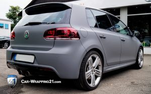 VW Golf Folie grau matt