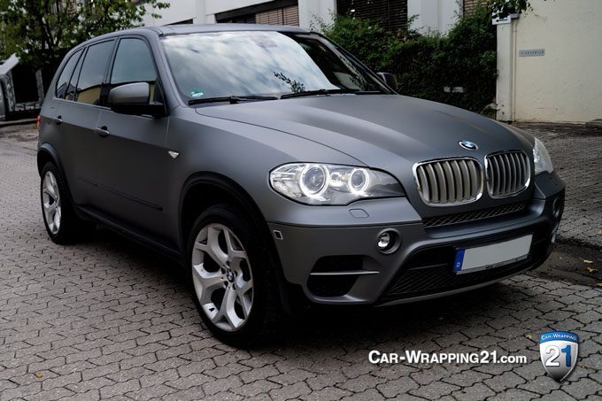 Fahrzeugfolierung | Bmw X5 | Matt Grau - Car Wrapping 21