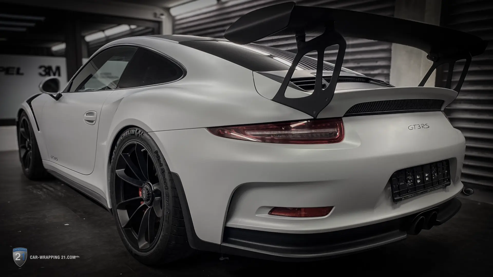 Autofolierung Porsche GT3RS Grau Matt 3m Xpel Stealth